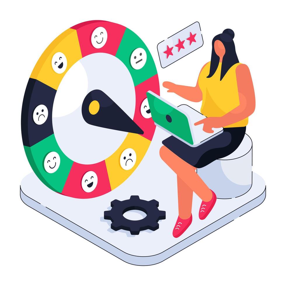 A design of speedometer feedback vector