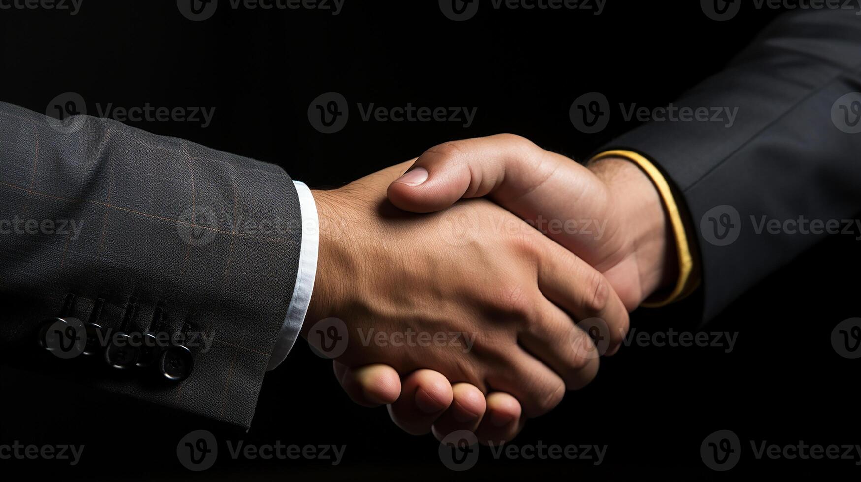 Business and office concept, businessmen shaking hands background photo