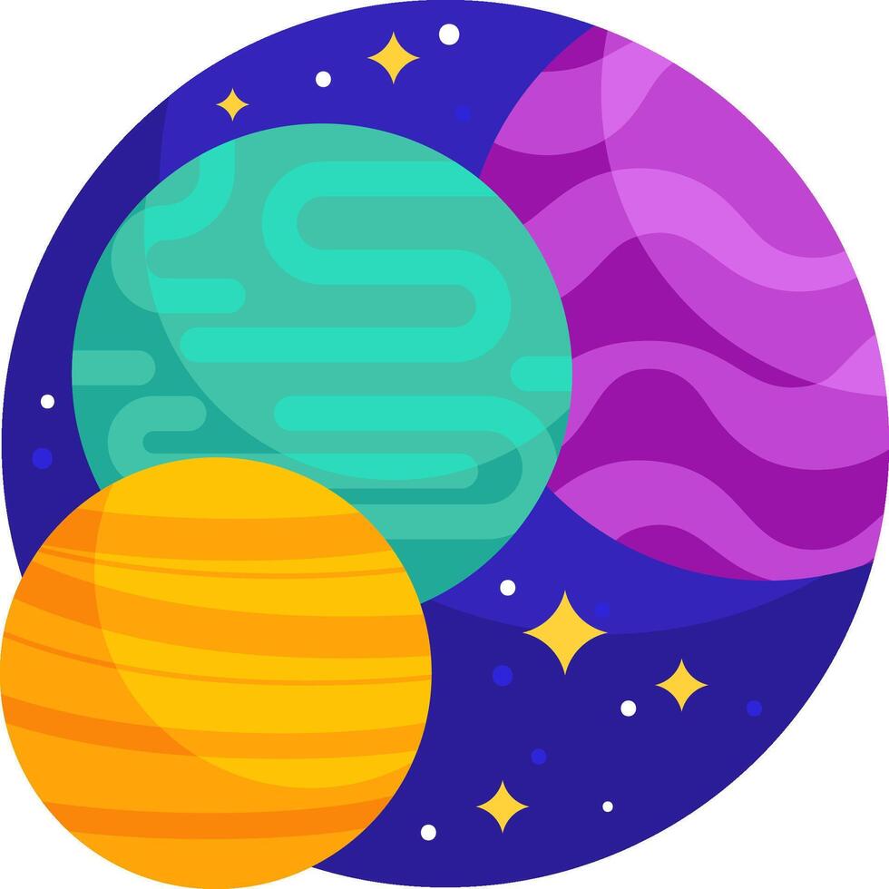 planet illustration design vector