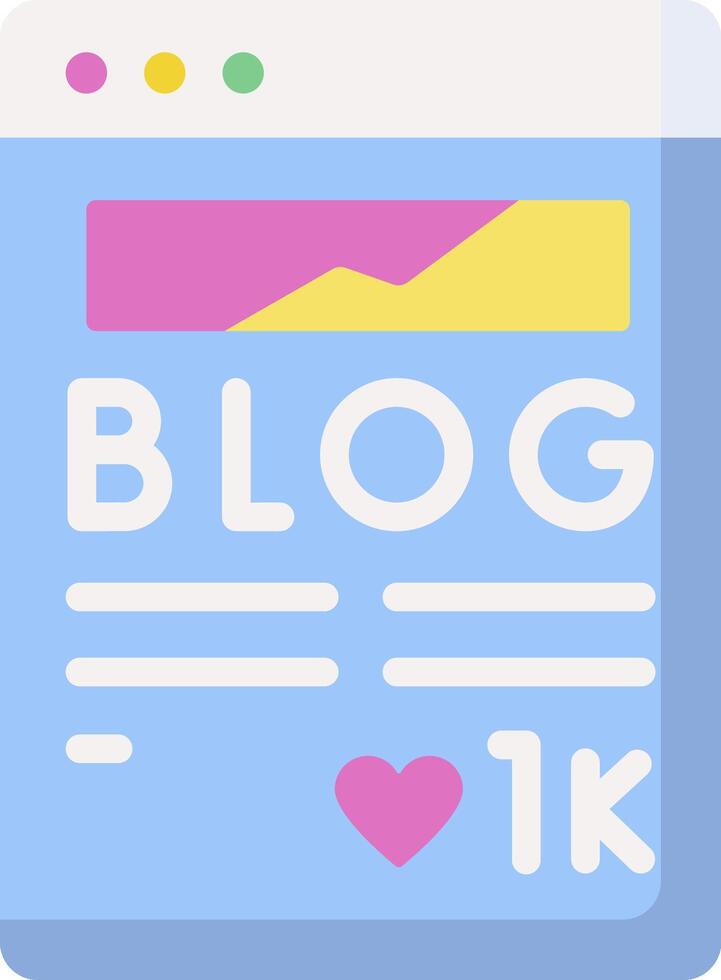 blog illustration design vector