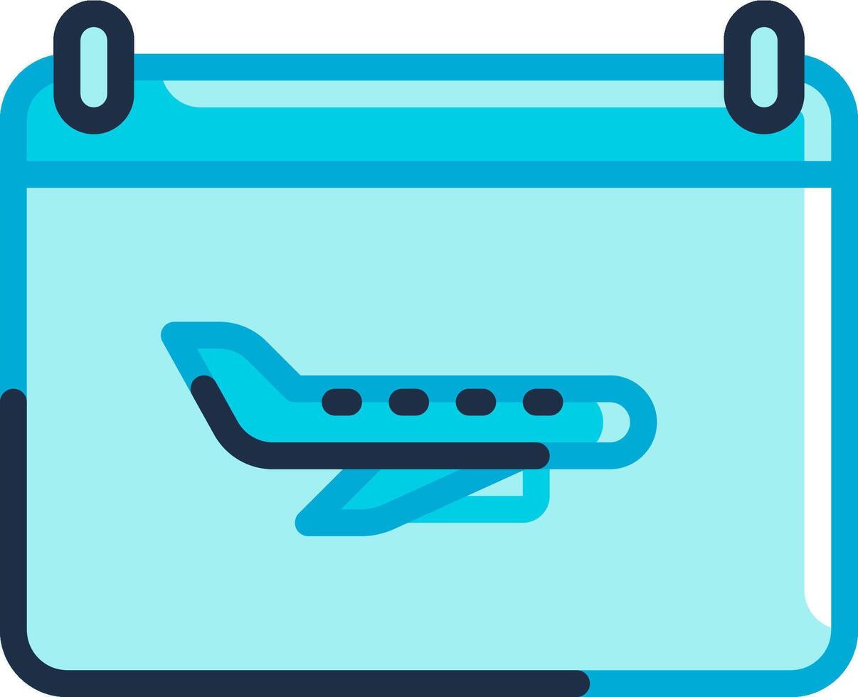 flight illustration design vector