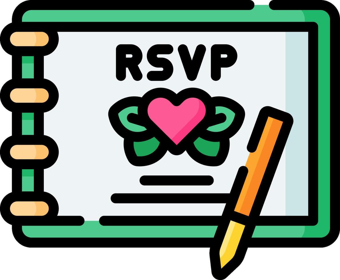 guests book illustration design vector