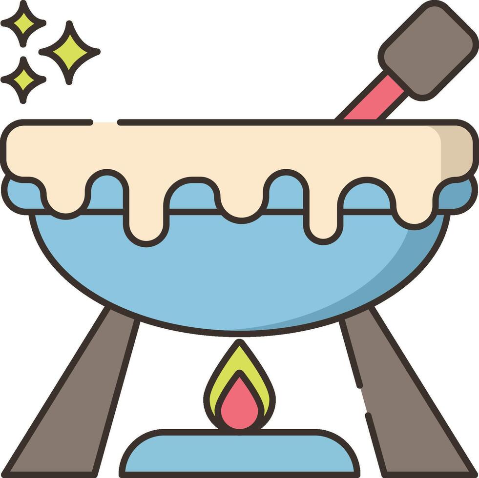 fondue illustration design vector