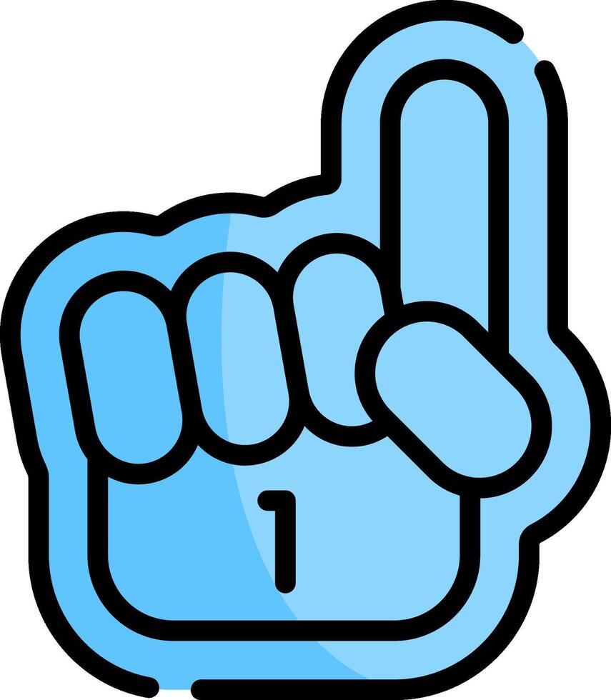foam hand illustration design vector