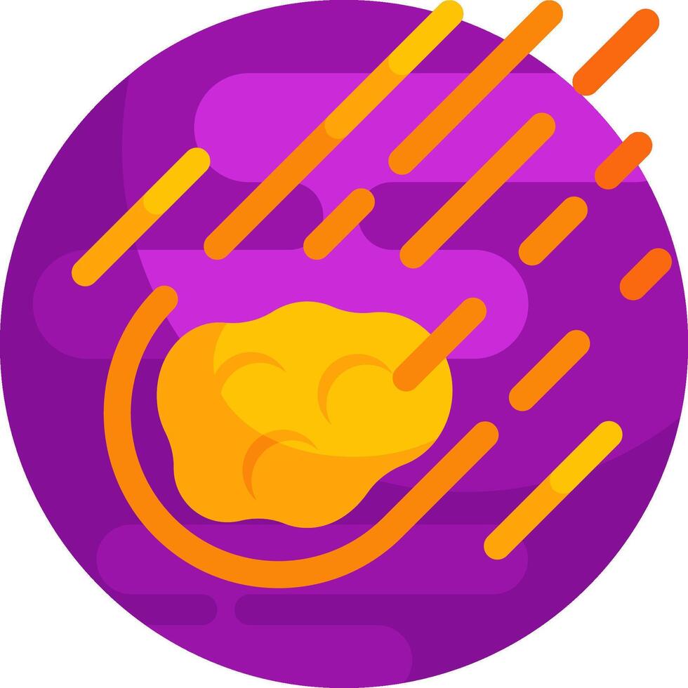 meteorite illustration design vector