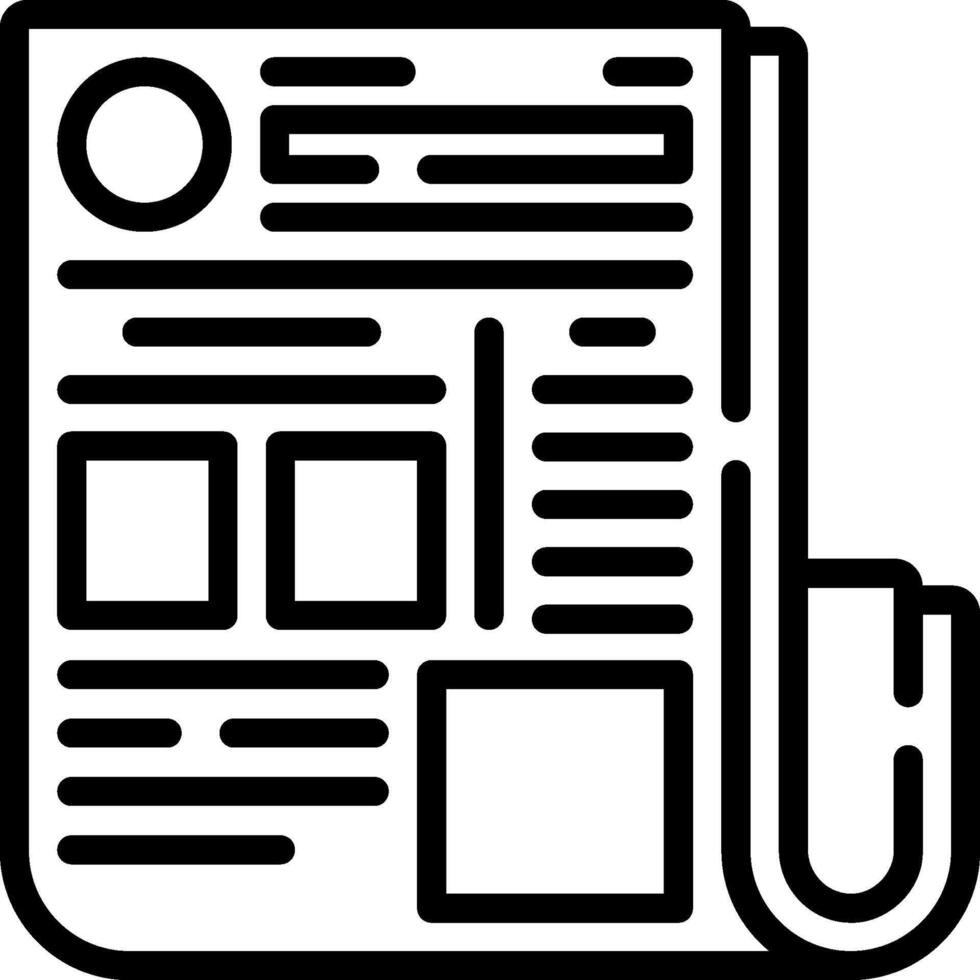 newspaper illustration design vector