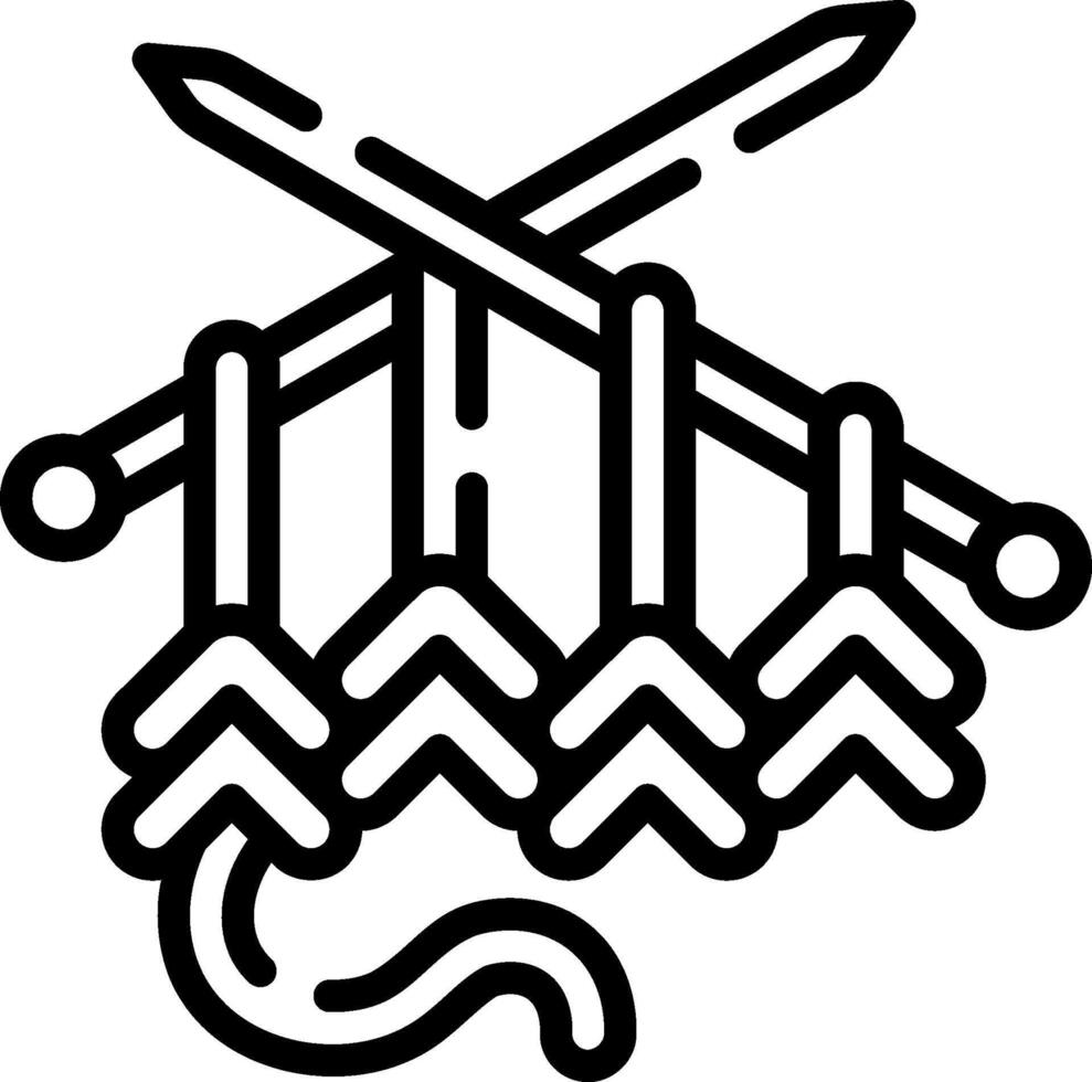 knitting illustration design vector