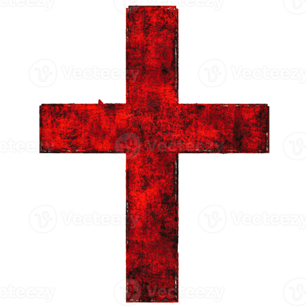 Red cross symbol on a textured background png
