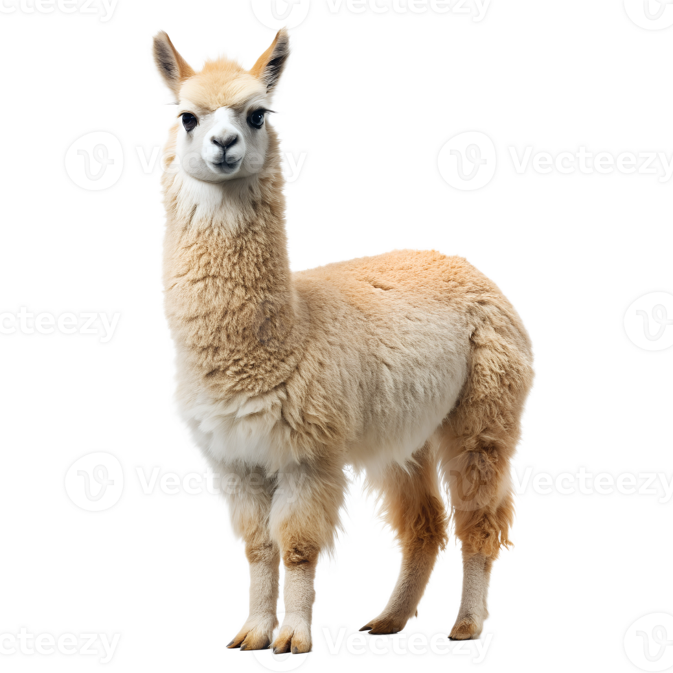 alpaca isolated on transparent background png