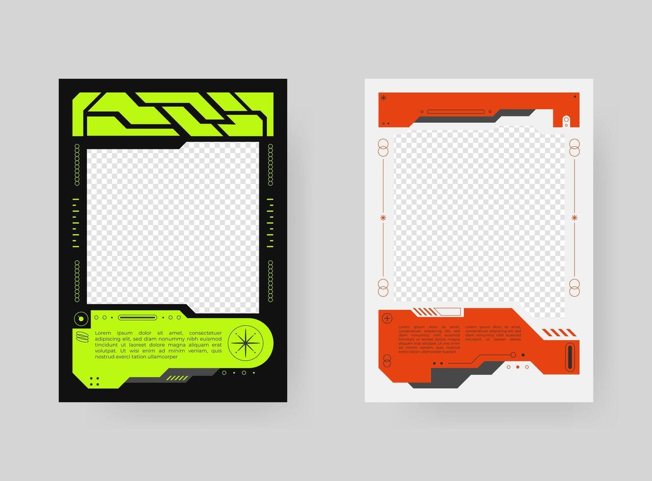 Poster template background design. Futuristic style with abstract sci-fi shape. Minimalistic trendy backgrounds for branding, poster, social media post, banner, cover, card. vector