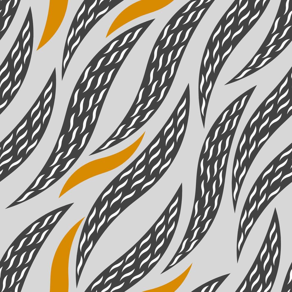Seamless pattern with artistic black zebra stripes on a light gray background for fashion fabrics, wrapping paper, decorative pillows. vector