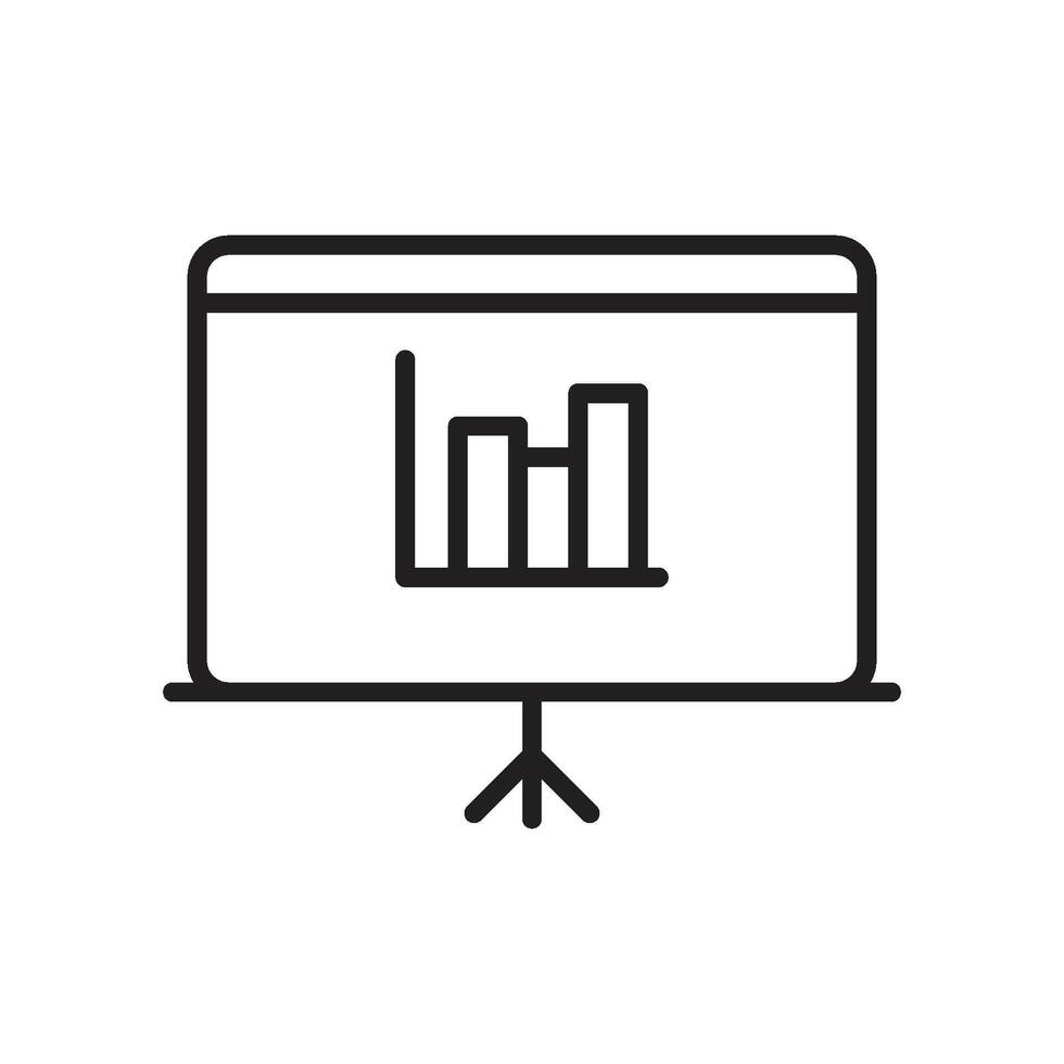 Presentation logo icon design template isolated illustration vector