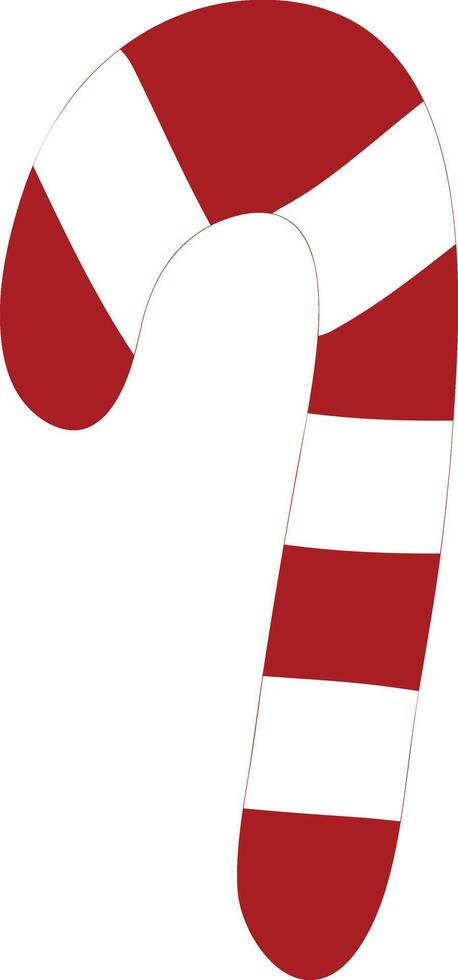 Candy cane chirstmas vector