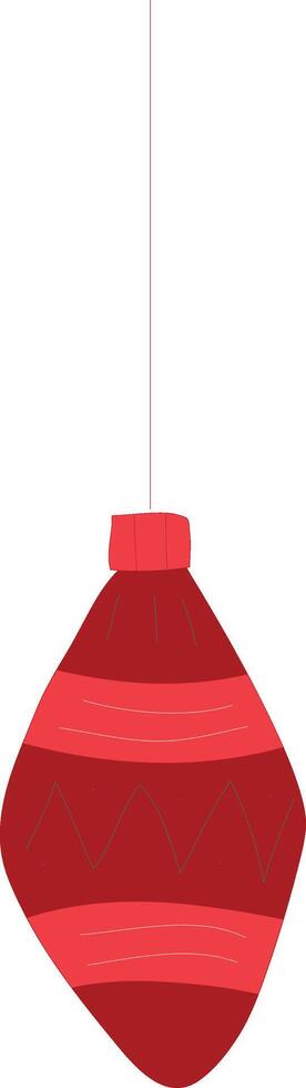 Christmas oval bomb vector
