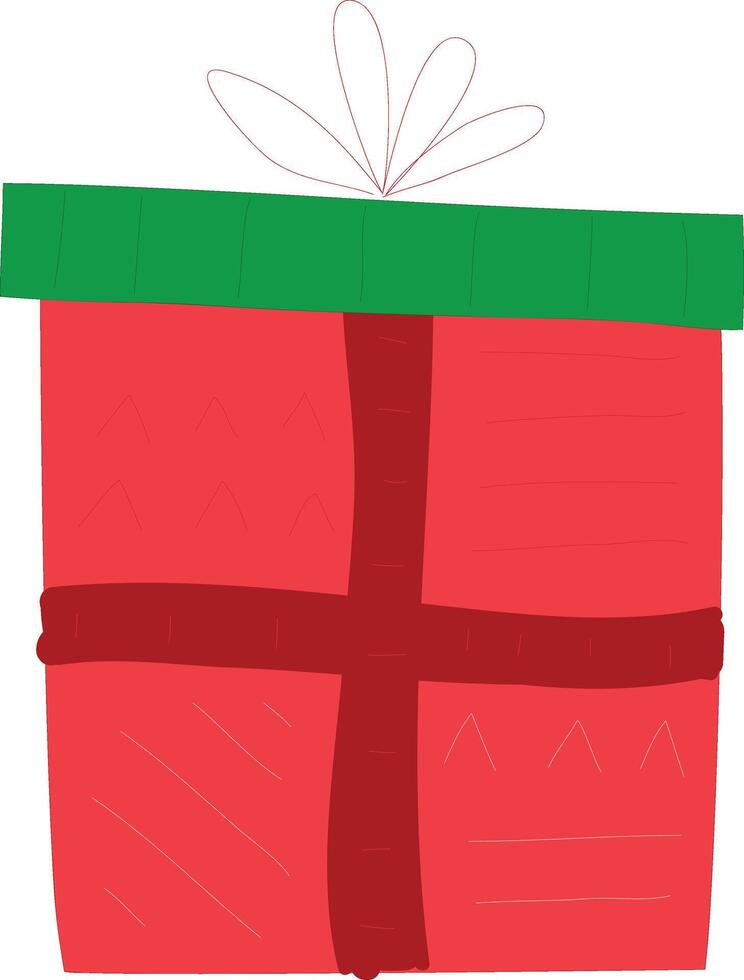 Christmas gift box vector