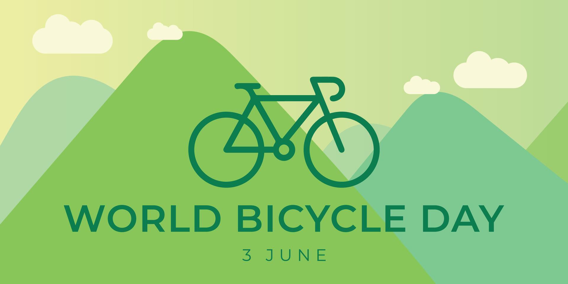 World bicycle day vector