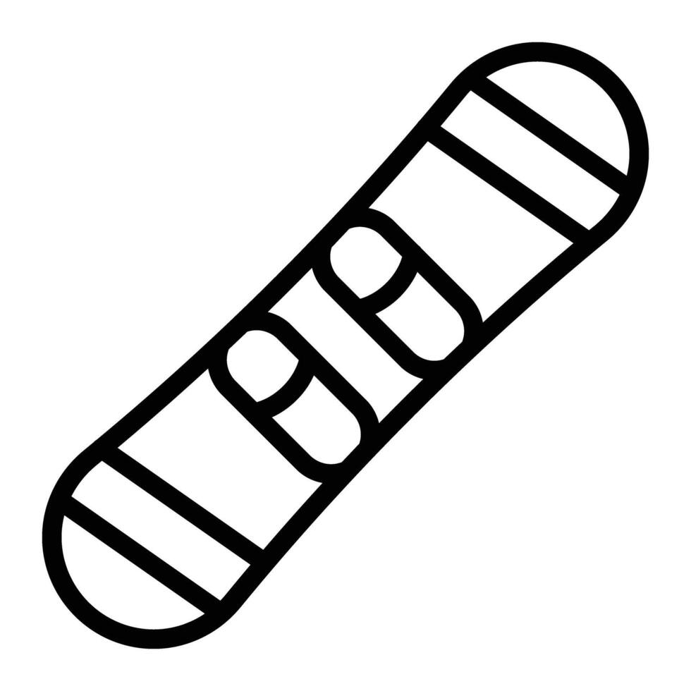 Snowboard Line Icon Design For Personal And Commercial Use vector