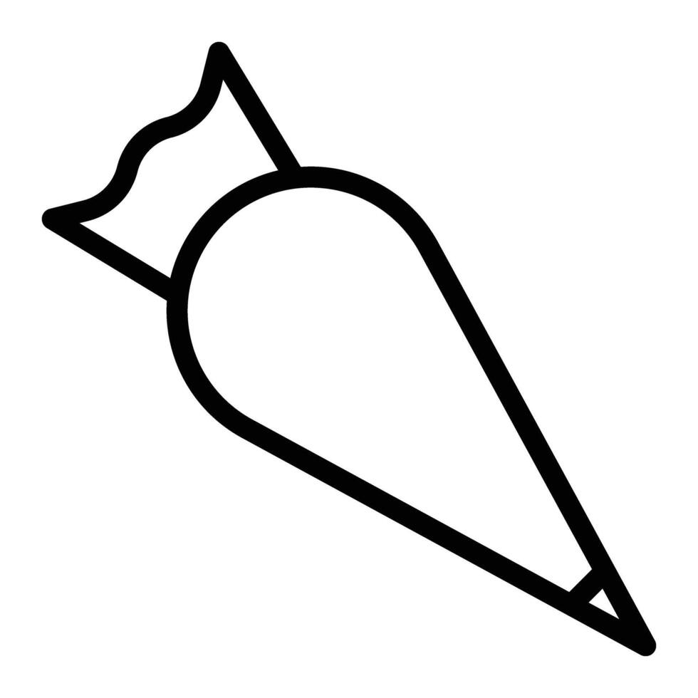 Pastry Bag Line Icon Design For Personal And Commercial Use vector
