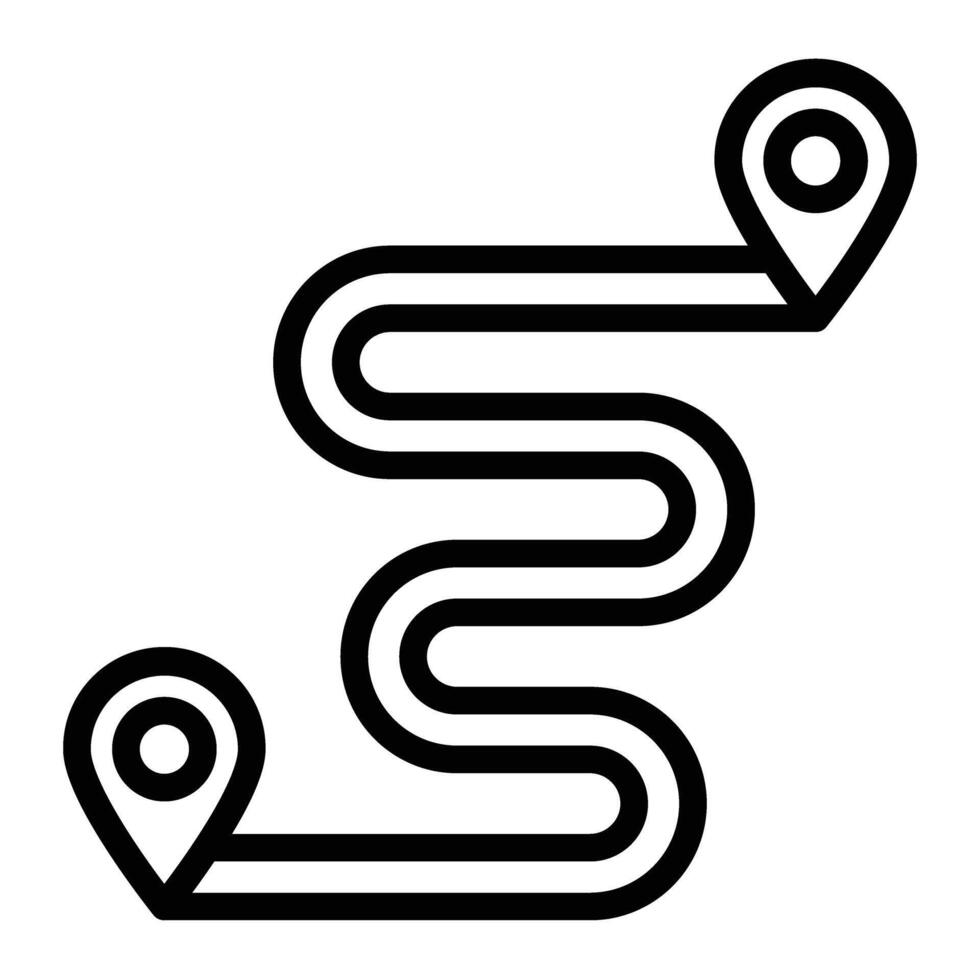 Distance Line Icon Design For Personal And Commercial Use vector