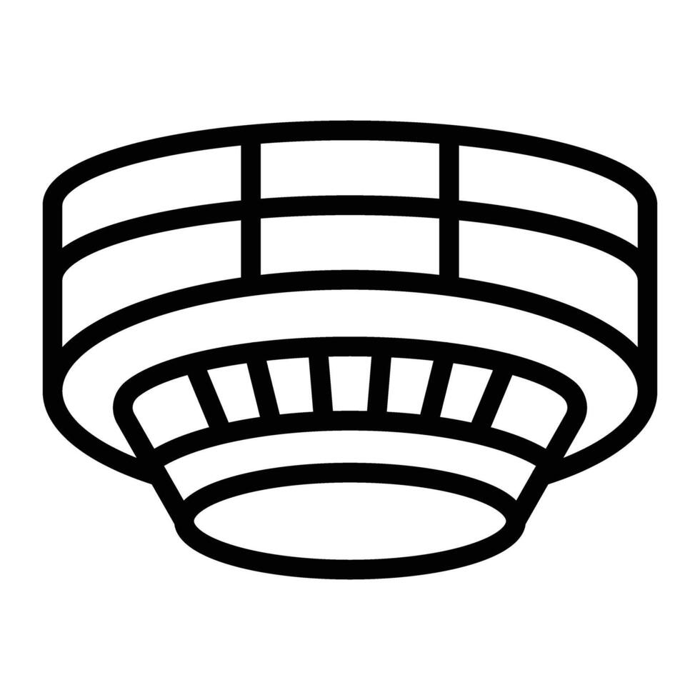 Smoke Detector Line Icon Design For Personal And Commercial use vector