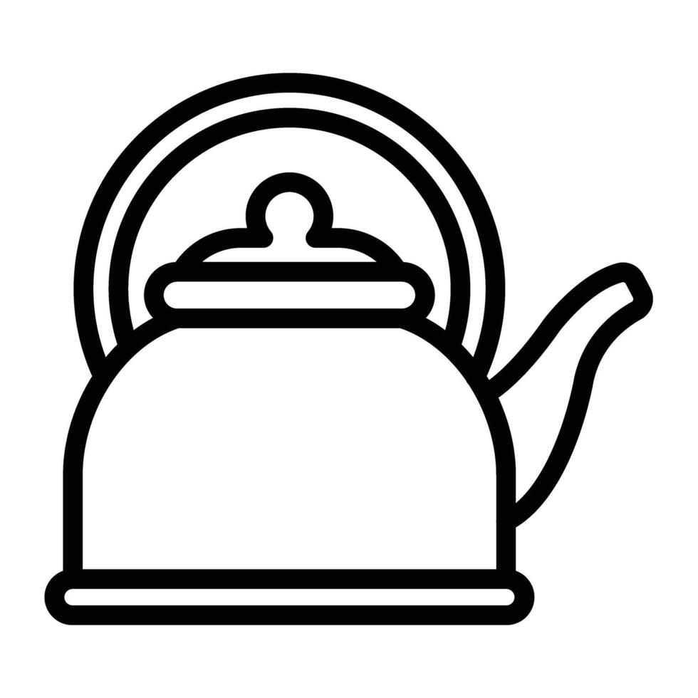 Kettle Line Icon Design For Personal And Commercial Use vector