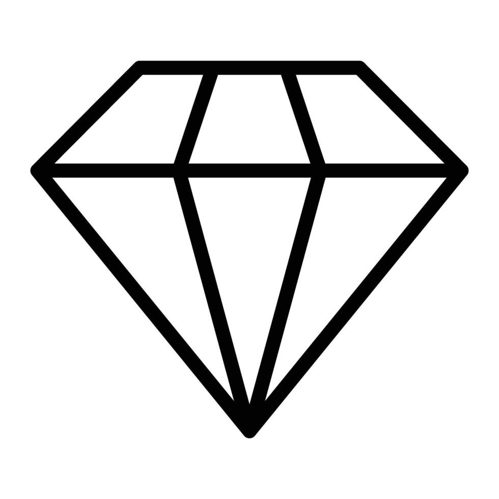 Diamond Line Icon Design For Personal And Commercial Use vector