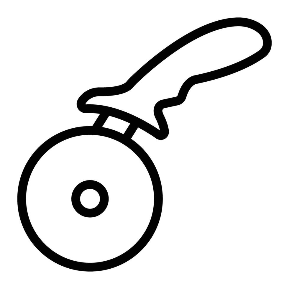 Pizza Cutter Line Icon Design For Personal And Commercial Use vector