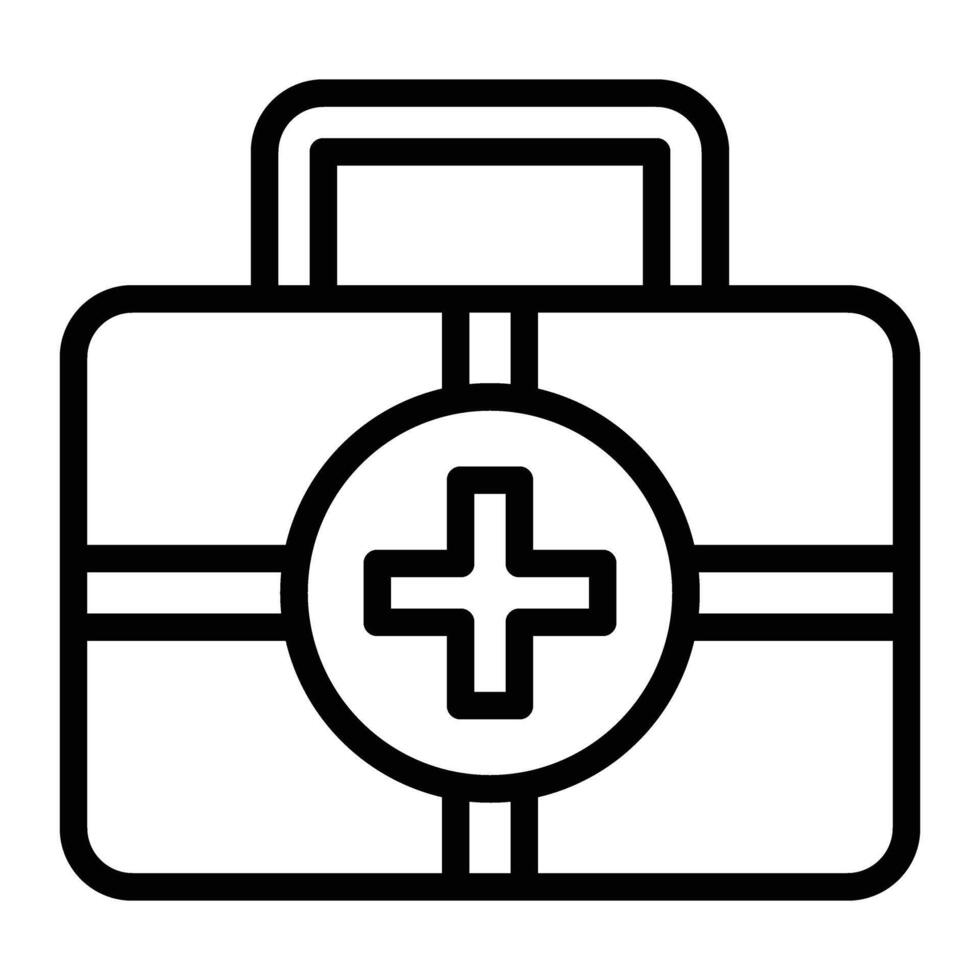 First Aid Line Icon Design For Personal And Commercial Use vector