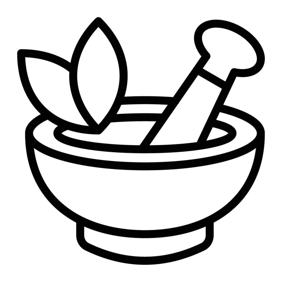 Mortar Line Icon Design For Personal And Commercial Use vector