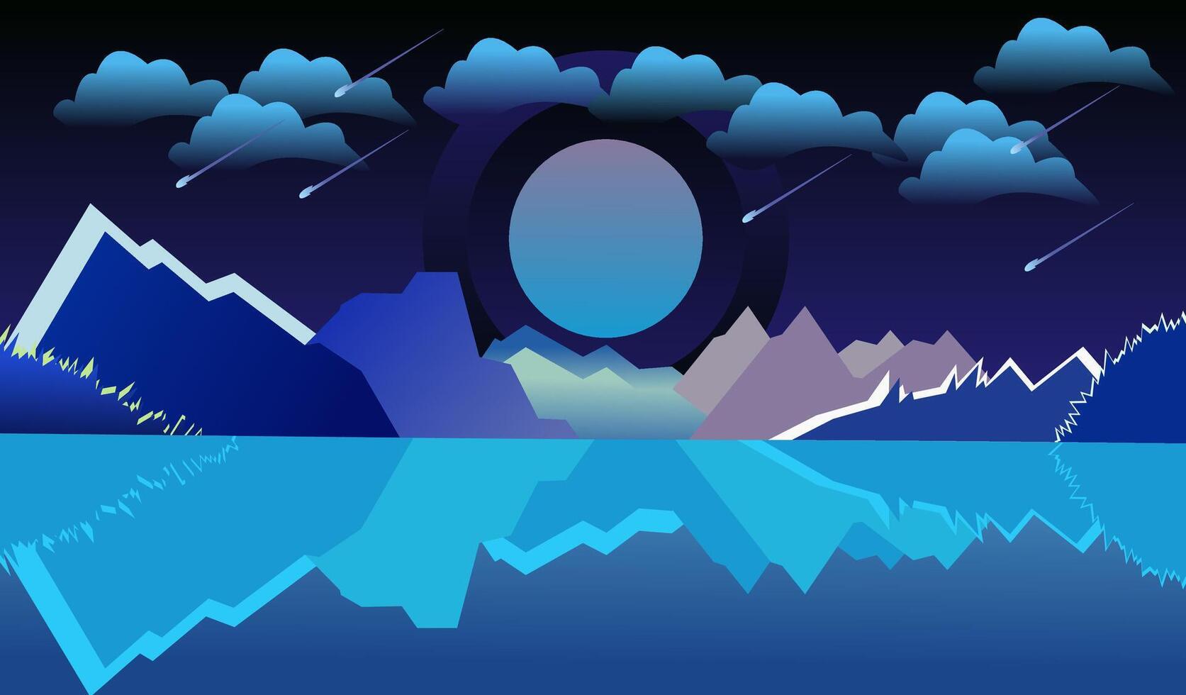 digital painting art vector