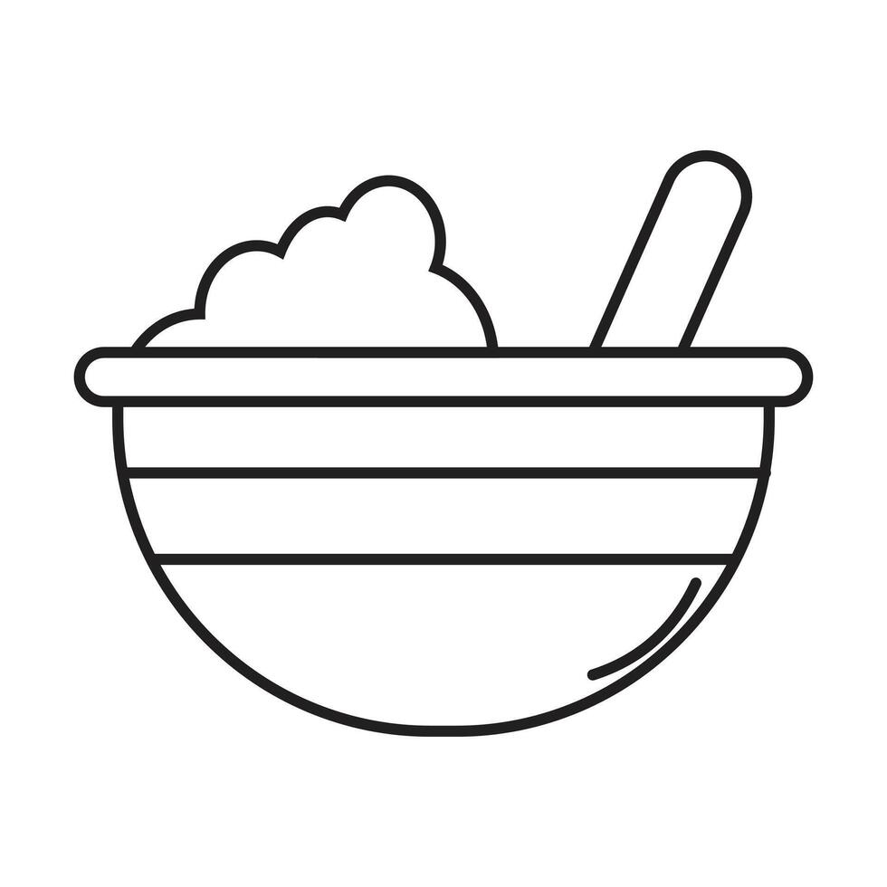 bowl icon on white background vector