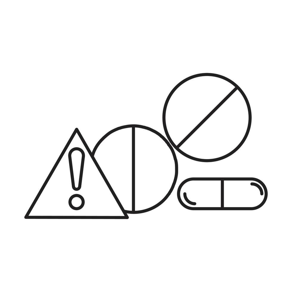 Dangerous drugs icon on white background vector