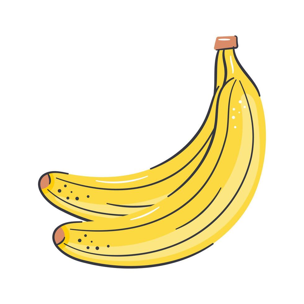 Healthy diet, amazing icon of bananas, ready to use vector