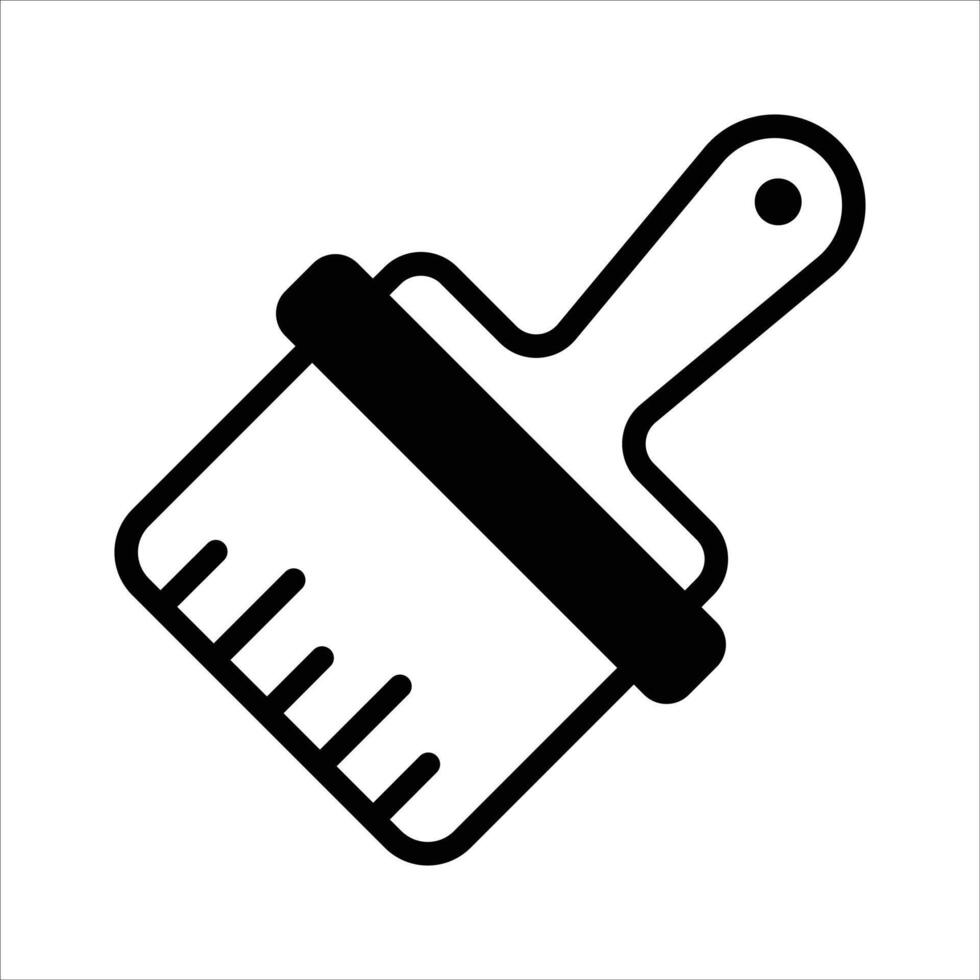 Handcrafted modern of paint brush, customizable icon vector