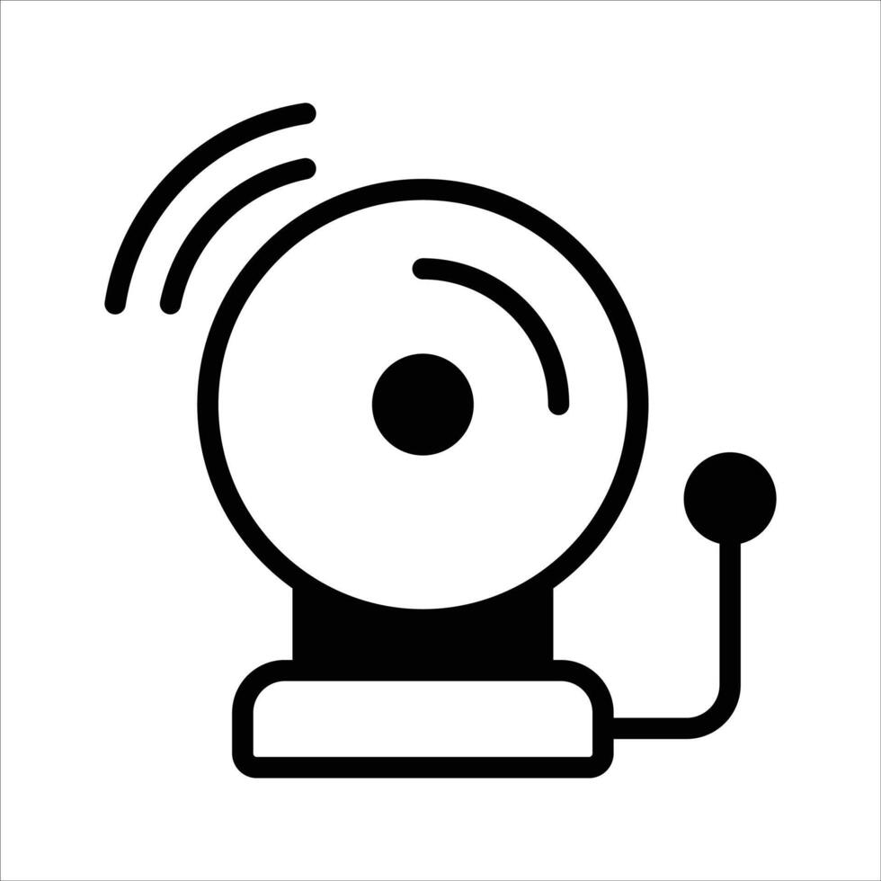 Notification bell, school bell design in modern style vector