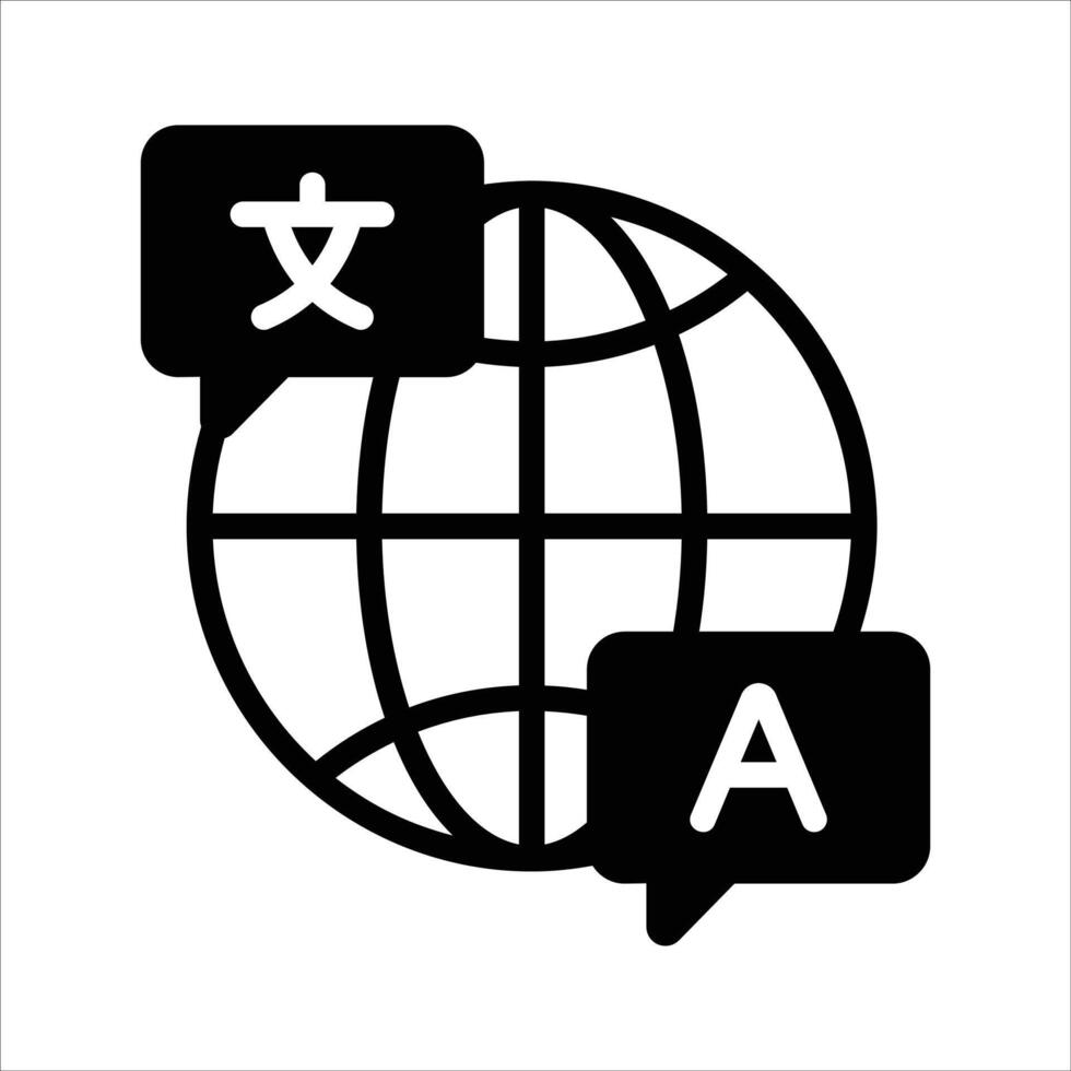 Language translation icon design, ready for premium use vector