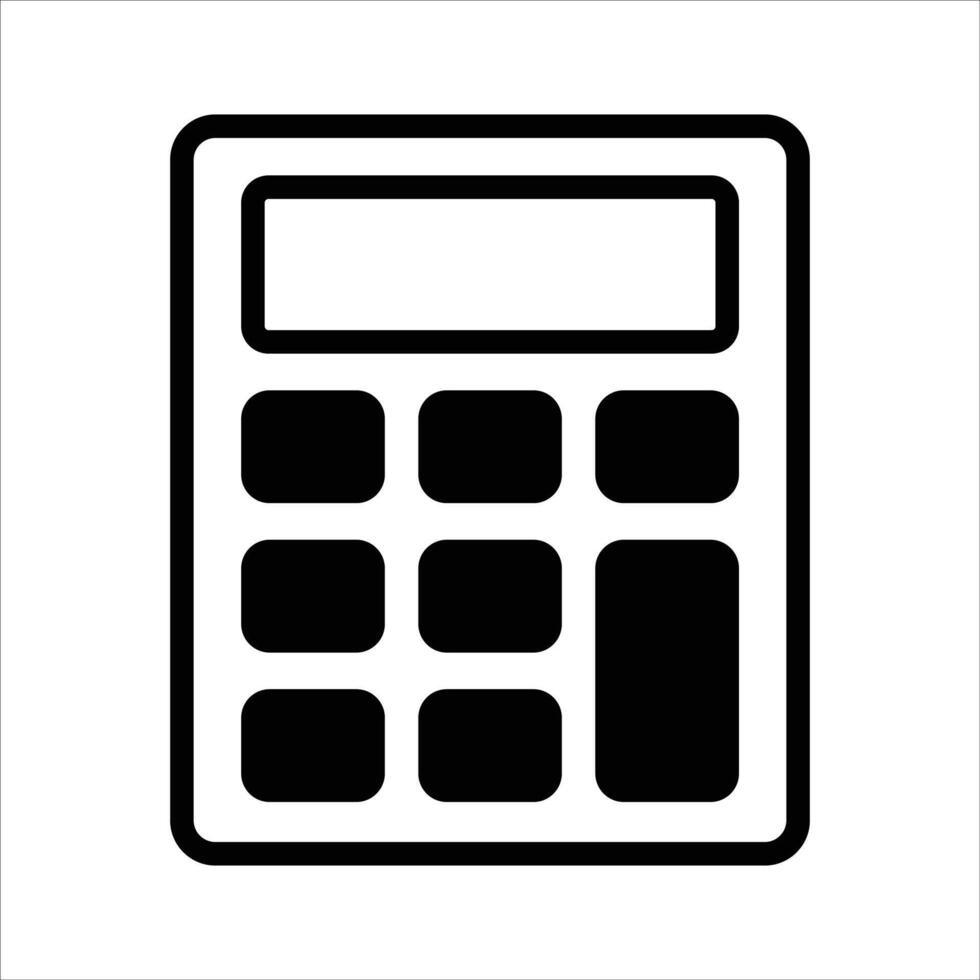 Digital calculator design, mathematical calculation equipment in modern style vector