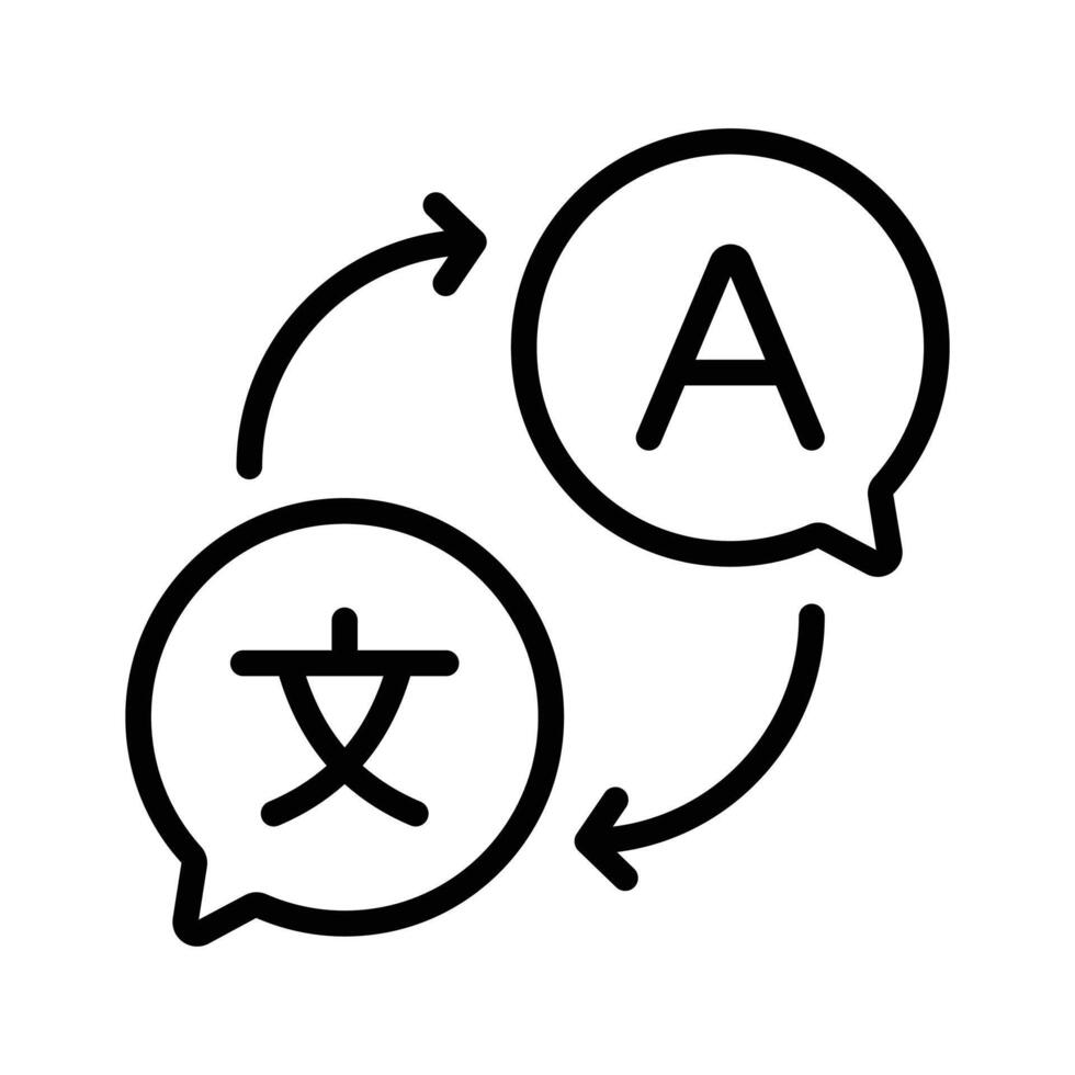 Language translation icon design, ready for premium use vector