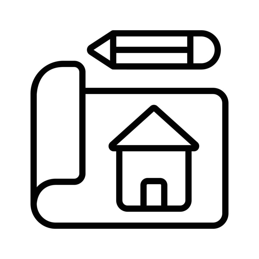 Have a look at this creatively crafted icon of house blueprint vector