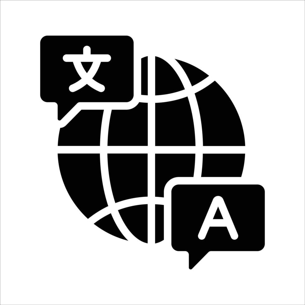 Language translation icon design, ready for premium use vector