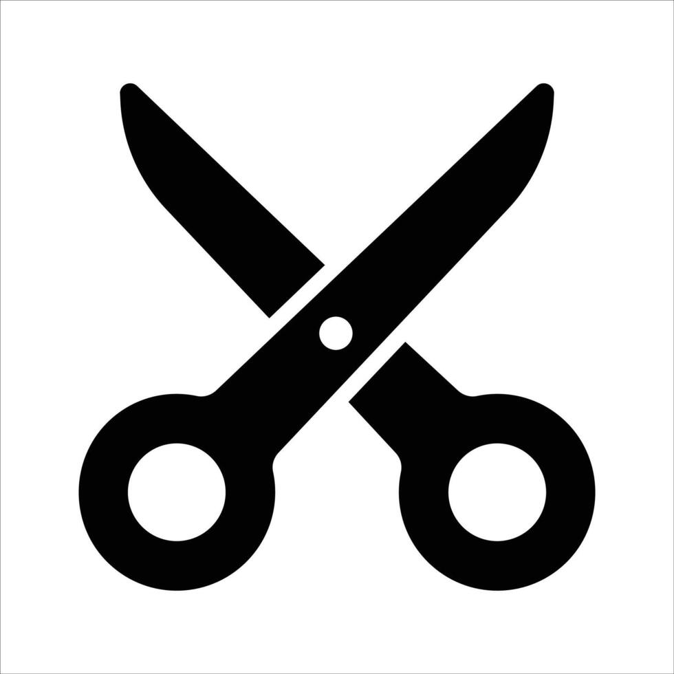 Creatively designed icon of scissors in trendy style, ready to use vector