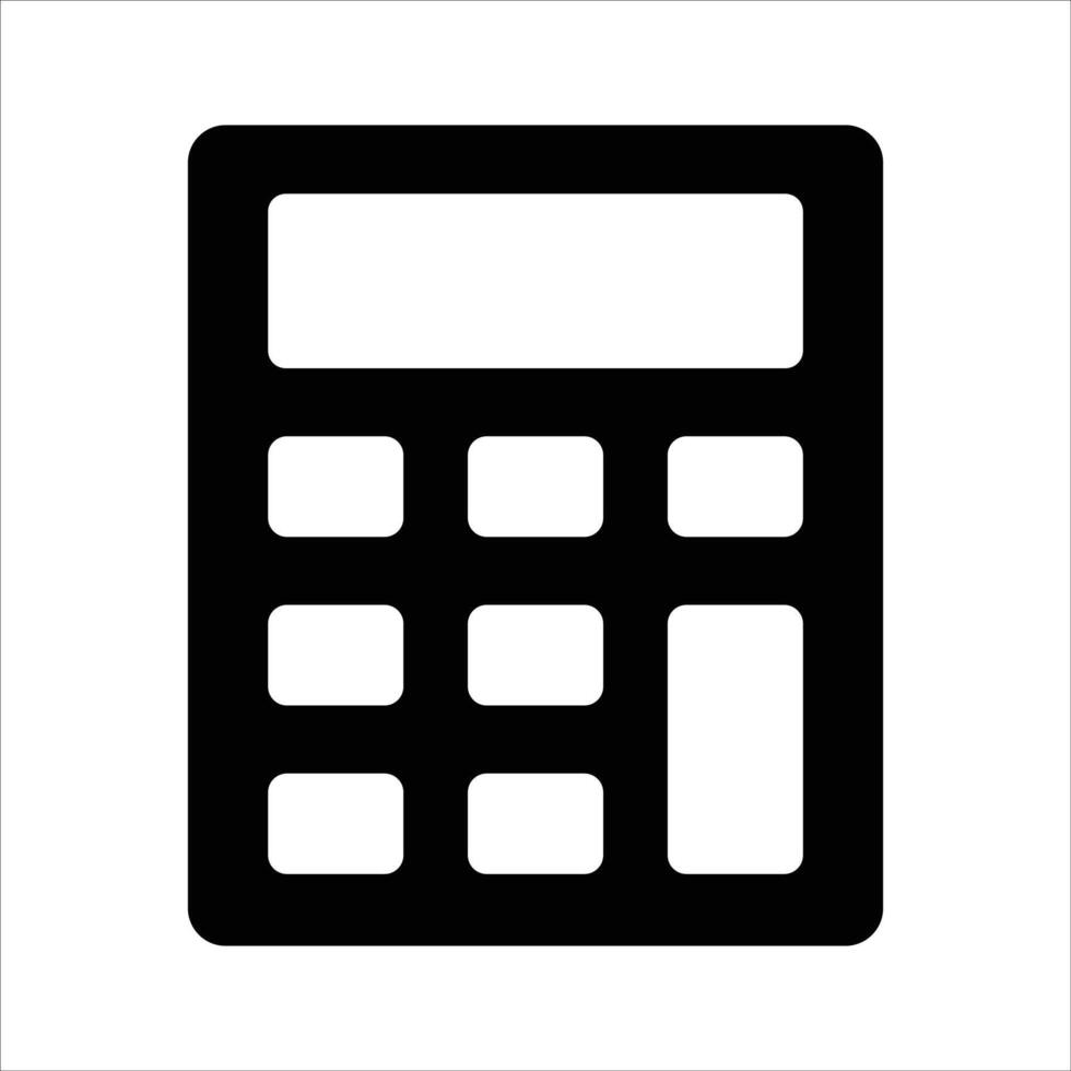 Digital calculator design, mathematical calculation equipment in modern style vector