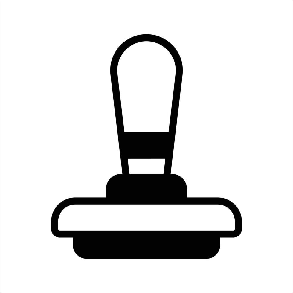 A digital icon representing an approval stamp, commonly used for document verification vector