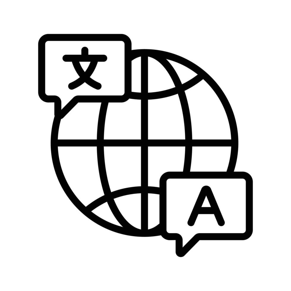 Language translation icon design, ready for premium use vector