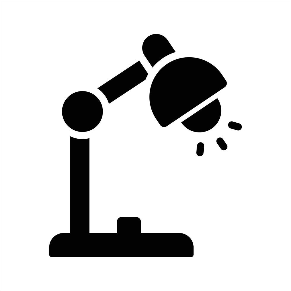 Well designed icon of table lamp, customizable vector