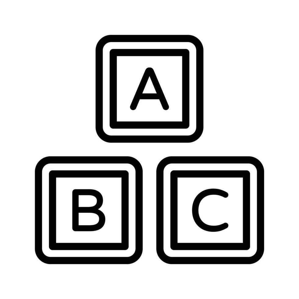 Basic kids learning blocks, Download this amazing icon of learning blocks vector
