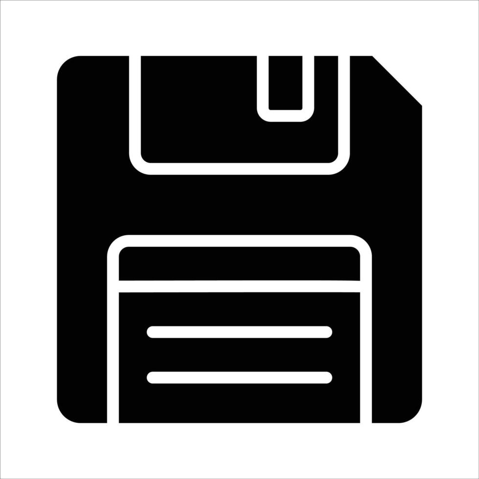 Floppy disc icon in trendy style, ready to use vector