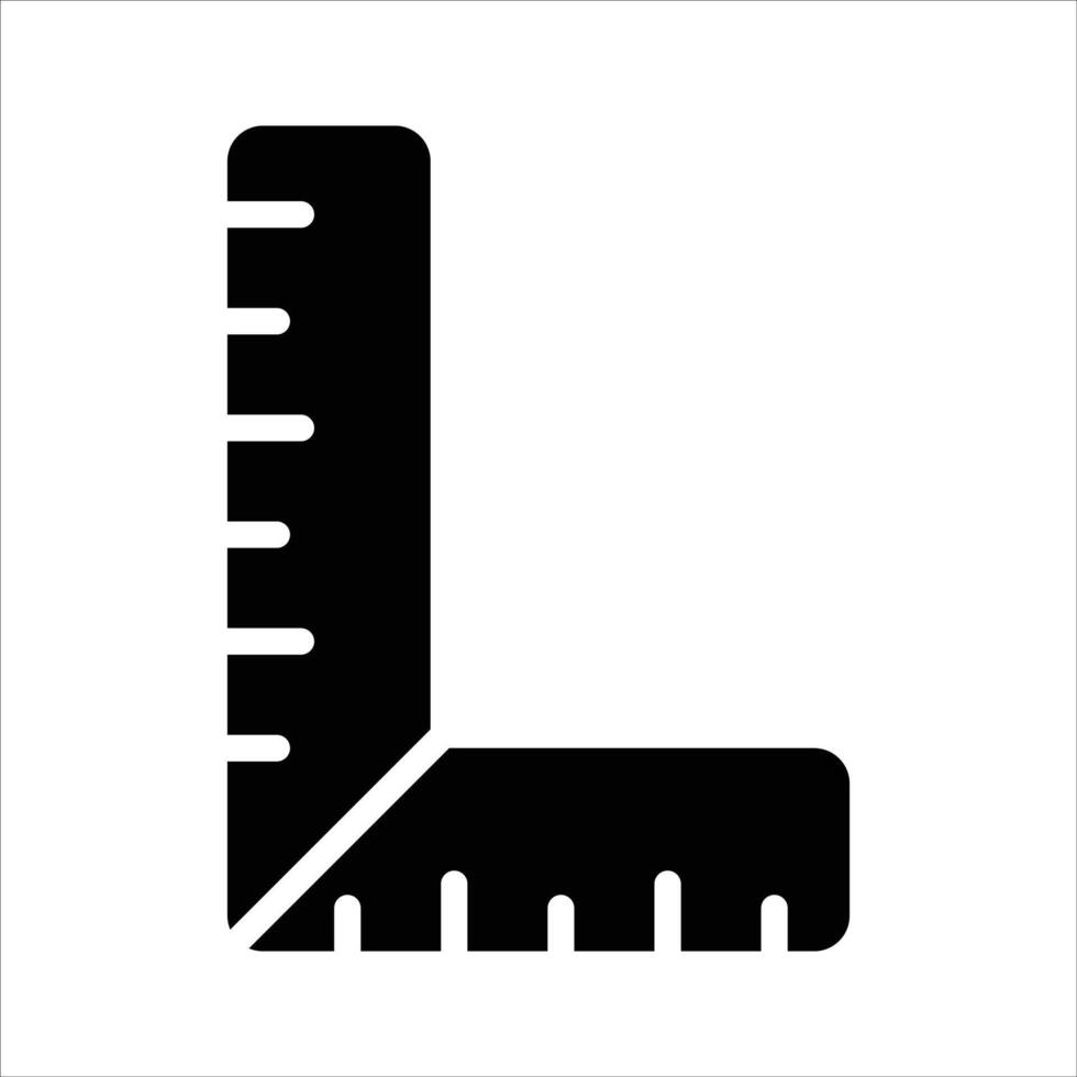 Tool for measurement or calculating length, premium icon of ruler, scale vector