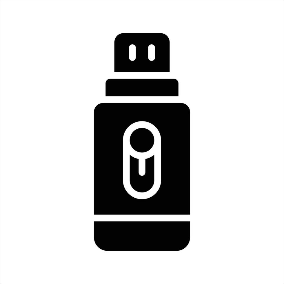 Flash drive in modern style, editable of universal serial bus vector