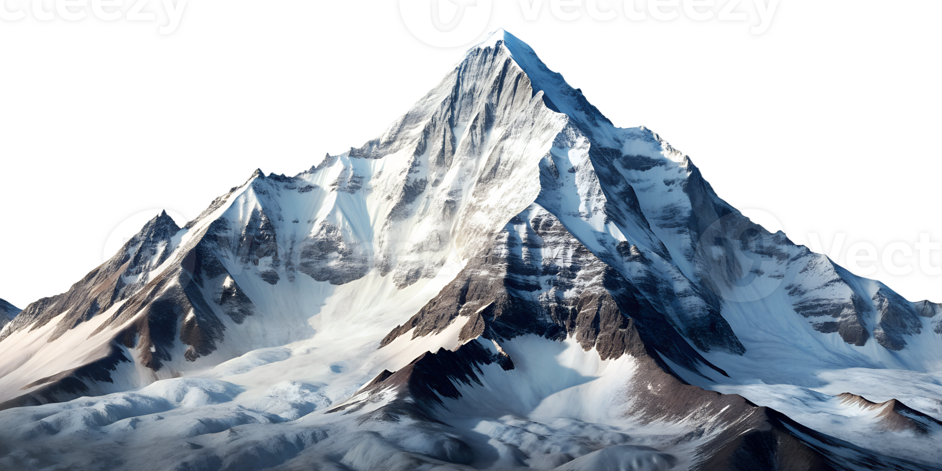 Snow Mountain isolated on a transparent background png